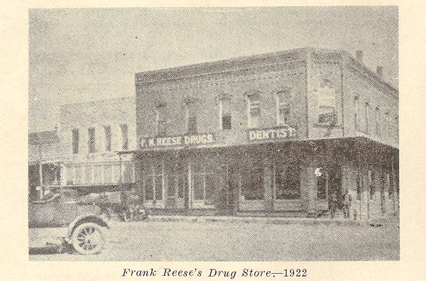 Frank Reese Drug Store 1922